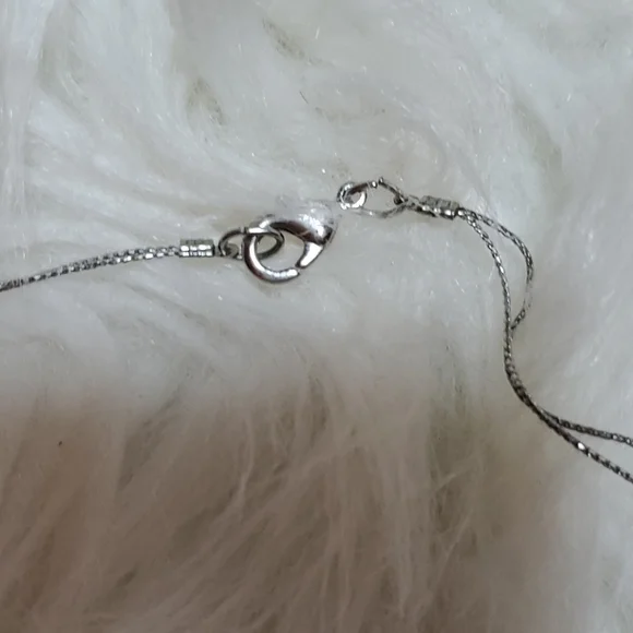 Boutique two strand turquoise color and silver tone long necklace like N… - Picture 3 of 5